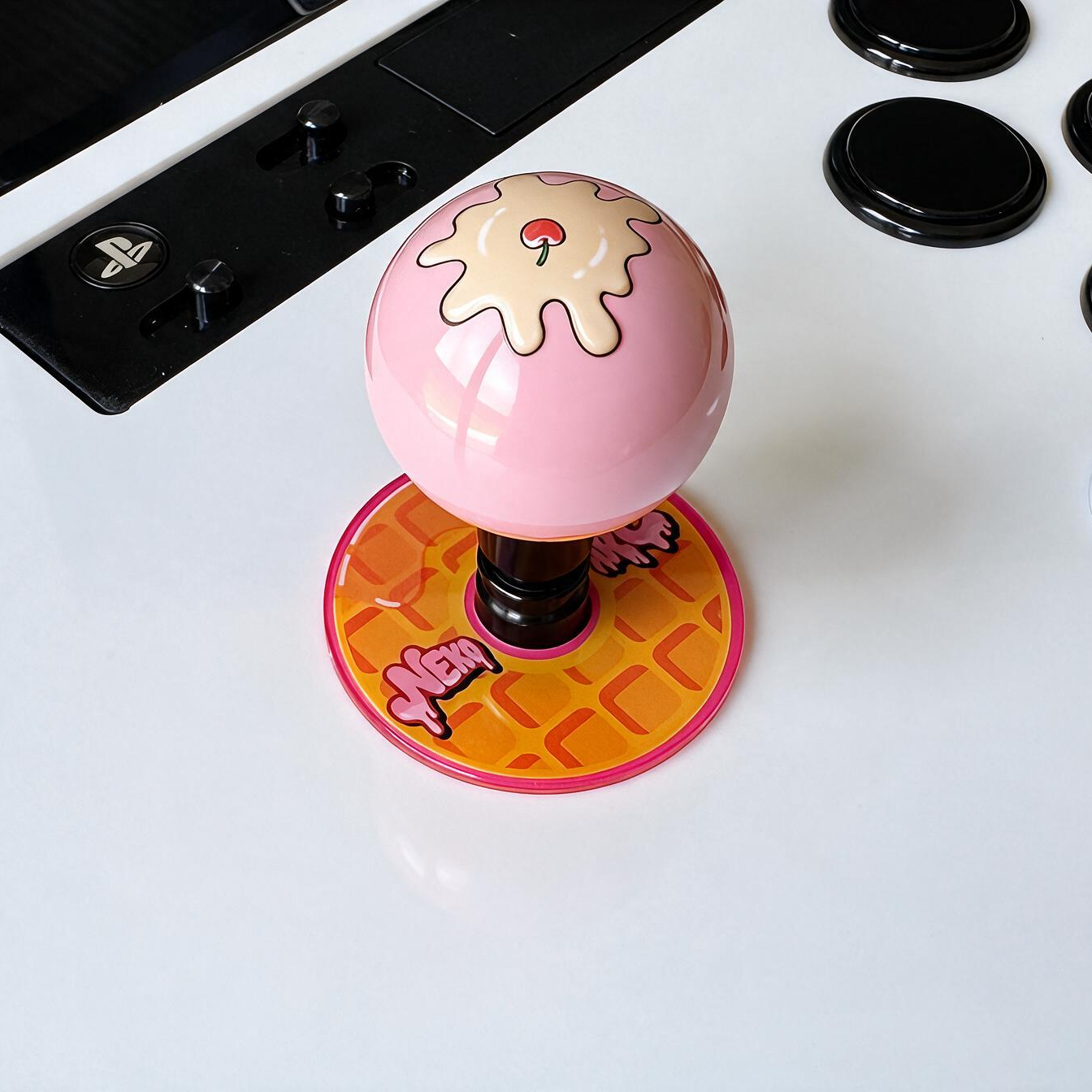 クリームスイーツ風 レバーボール 1 個+ワッフルディスク 1 枚|ハンドペイントギフトボックス - 画像 (11)